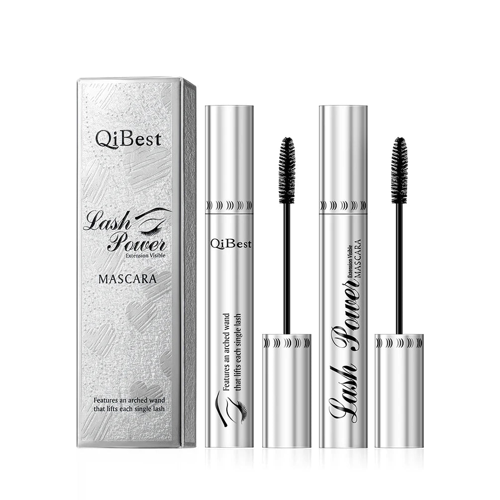 2pcs/set Black Mascara Beauty Makeup 4D Curling Lash Eyelash Extension Waterproof Liquid Volume Mascara Long-wearing Cosmetic Peaceful Pleasures Health and Wellness With box China Mainland