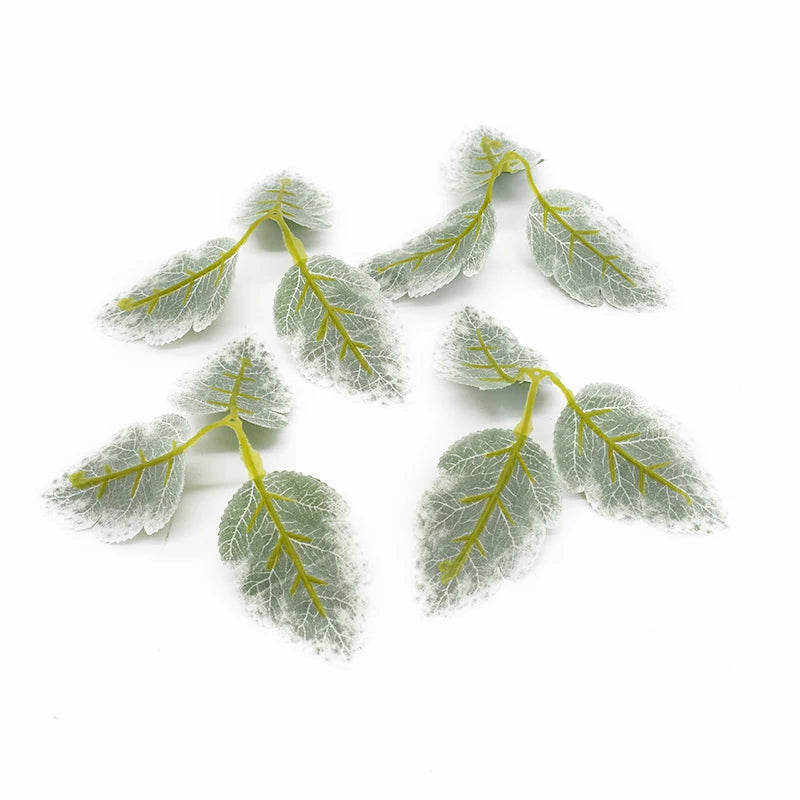 Artificial Silk Rose Leaf Stems – Wedding & Home Décor (50/100pc)