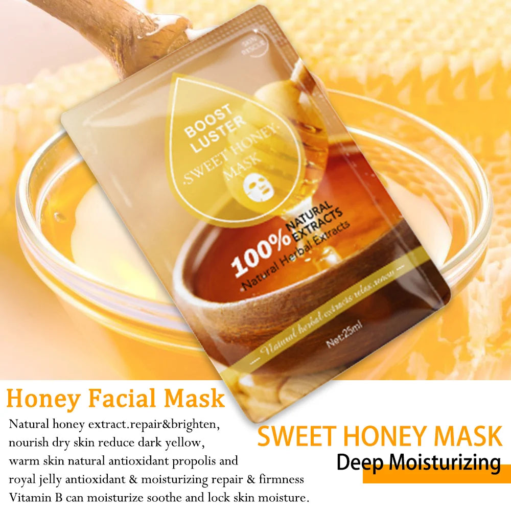 AILKE Vitamin C & Hyaluronic Acid Brightening Sheet Mask 10pc