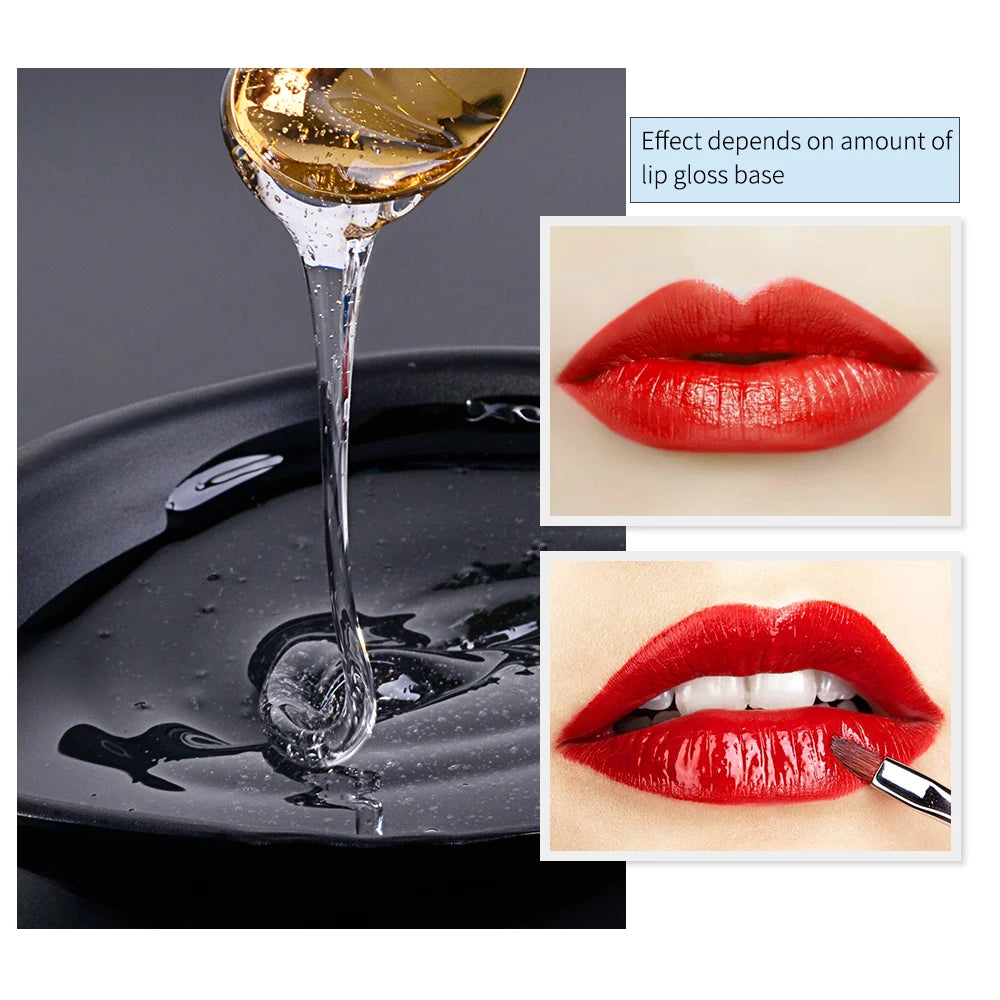 Lip Gloss Base Clear Mattle Oil Non-Stick DIY Lipstick Raw Material Gel Non-Stick Moisturizing Base Handmade Lipstick Vegan Peaceful Pleasures Health and Wellness