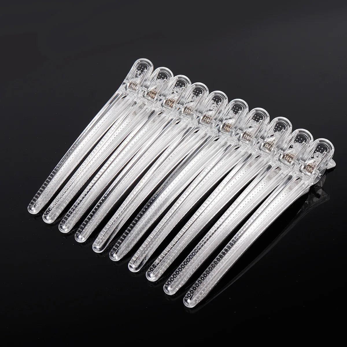 10Pcs Hairdressing Hair Clips Salon Hairdressing Plastic Clamps Professional Hair Sectioning Hairpin Styling Accessories Tools Peaceful Pleasures Health and Wellness white