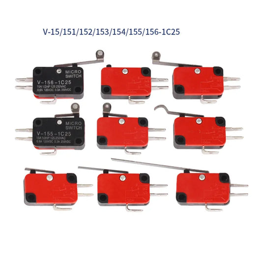 5pcs Microswitch Stroke Limit Switch V-151-1C25 V-152-1C25 V-153-1C25 V-154-1C25 V-155-1C25 V-156-1C25 Roller Long Handle Switch Peaceful Pleasures Health and Wellness