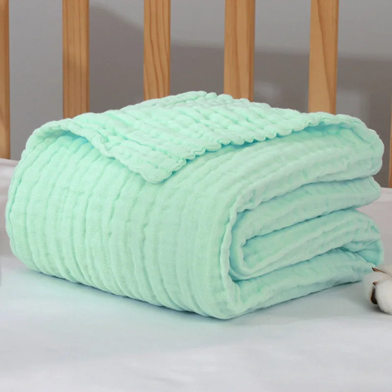 Baby Muslin Swaddle Blanket | 6-Layer Cotton 105x105cm