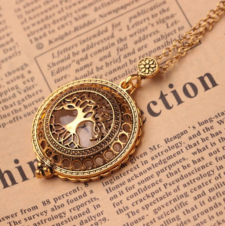 Monoculo Vintage Chain Magnifying Glass Necklace Pendant Gift Metal Magnifier 2.5X Peaceful Pleasures Health and Wellness Other