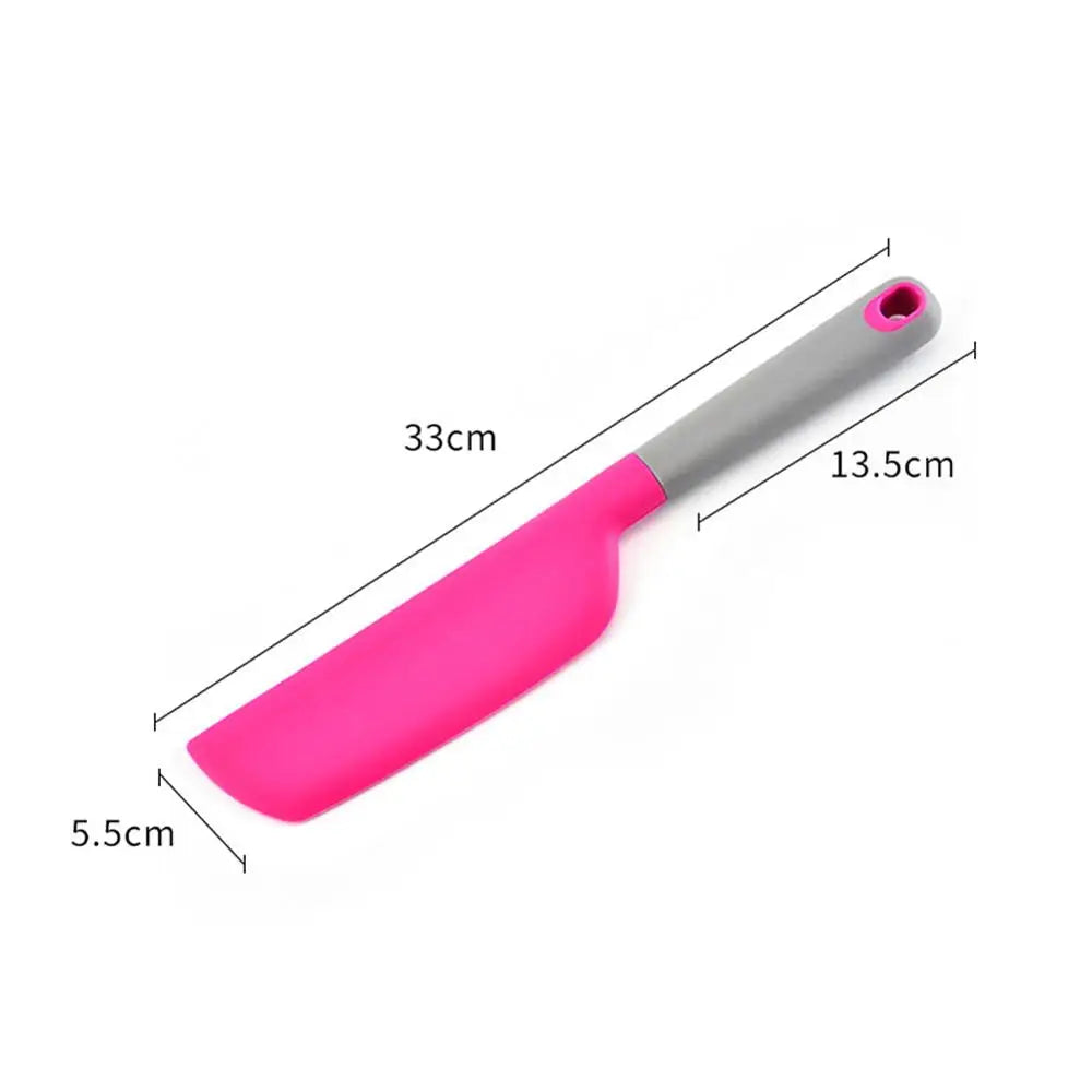 Flexible Silicone Cake Spatula & Baking Scraper | Butter Spreader, Batter Mixer & Cake Tool – Random Color