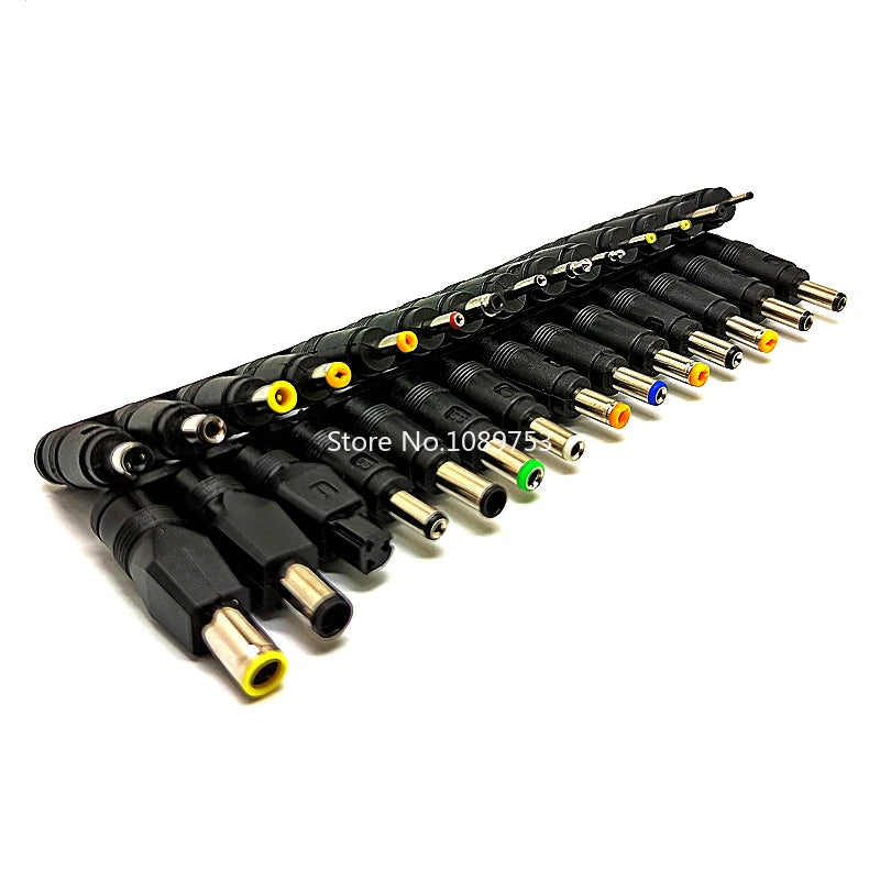 1 Set /38pcs Universal AC DC Jack Charger Connector Plug for Laptop /Notebook AC DC Power Adapter + Banana Plug + Alligator Clip Peaceful Pleasures Health and Wellness