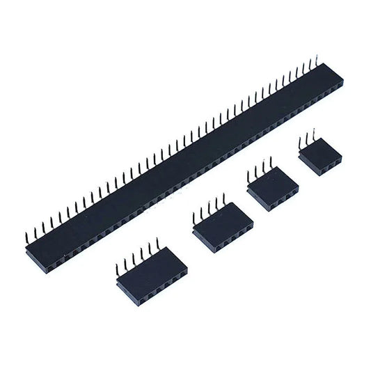 10PCS 1X2/3/4/5/6/8/10/40 Pin Single Row Right Angle Female Pin Header 2.54MM Pitch Strip Connector Socket Peaceful Pleasures Health and Wellness 2P