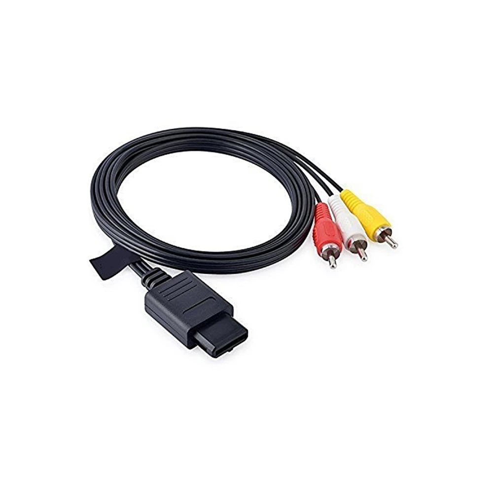 100% New And High Quality For NS64 Audio TV Video Cord AV Cable To RCA For Super For Nintendo For GameCube For N64 For SNES Peaceful Pleasures Health and Wellness