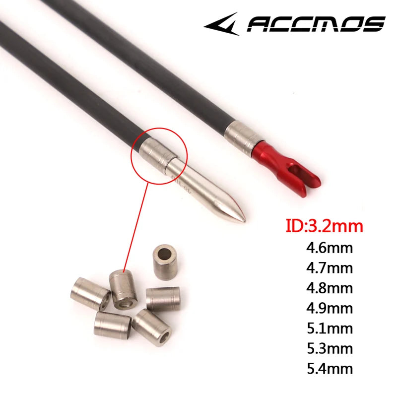 Archery Arrow Collars Stainless Steel Explosion-proof Ring Accessory