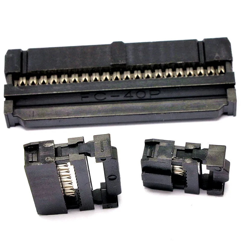 10PCS FC-6/8/10/12/14/16/18/20/30/40/50 Pins Female Header IDC Socket Connector 2.54MM Pitch FOR 1.27MM Ribbon Cable Connector Peaceful Pleasures Health and Wellness