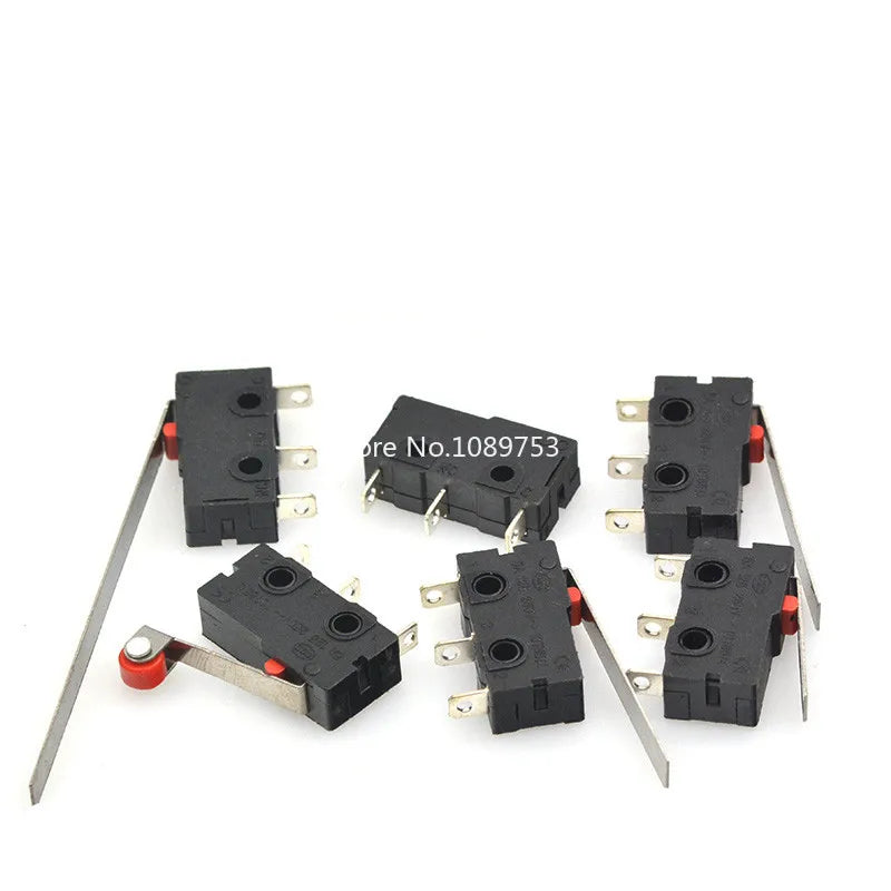 5Pcs Mini Micro Limit Switch NO NC 3P Terminals SPDT 5A 125V 250V Roller Arc lever Snap Action Push Micro switches Peaceful Pleasures Health and Wellness