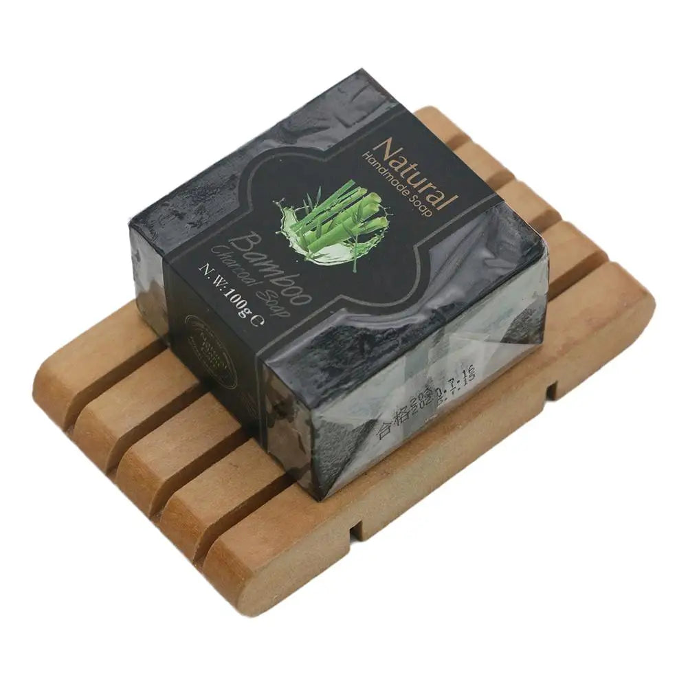 Natural Handmade Soap – Bamboo Charcoal, Chamomile & Volcanic Mud