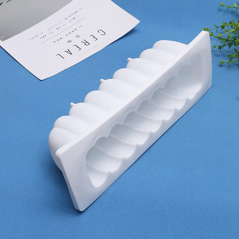 Cake Pan Tray Rectangle Shape Silicone Cake Mold Caterpillar Shape Mousse Cake Baking Silicone Forms Baking Decorating Tools Peaceful Pleasures Health and Wellness
