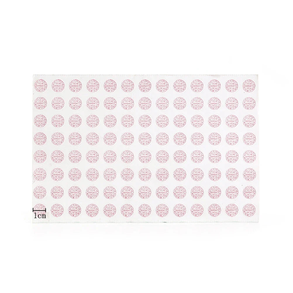208pcs Warranty Void Stickers – Red & Blue Security Seals 10mm