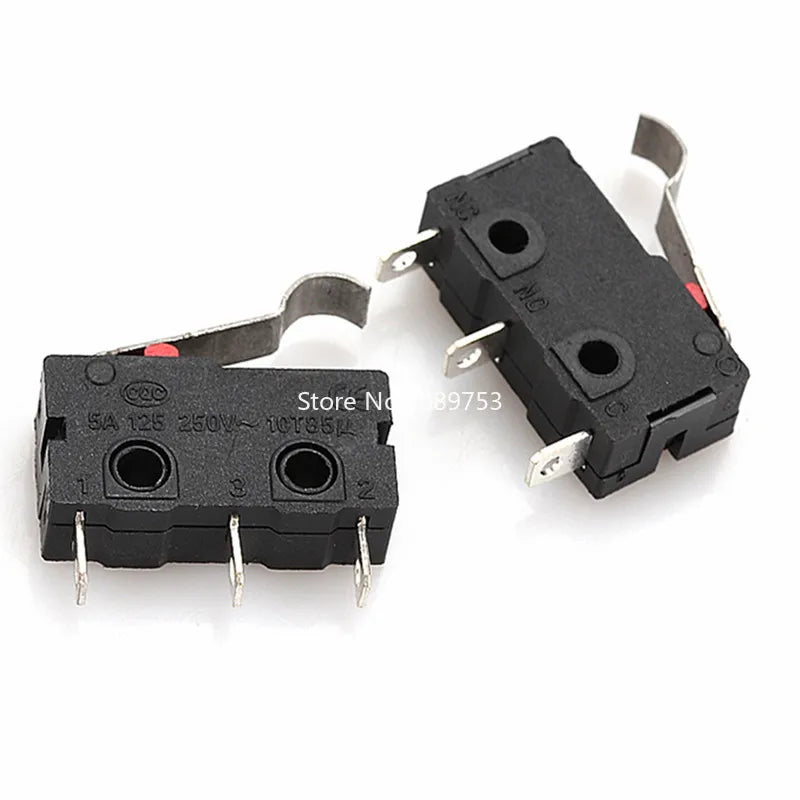5Pcs Mini Micro Limit Switch NO NC 3P Terminals SPDT 5A 125V 250V Roller Arc lever Snap Action Push Micro switches Peaceful Pleasures Health and Wellness