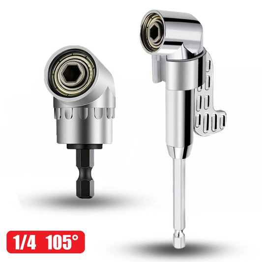 105 Degree Angle Screwdriver Set Holder Adapter Adjustable Bits Nozzles Angle Screw Driver Tool 1/4" Inch Magnetic Angle Driver Peaceful Pleasures Health and Wellness