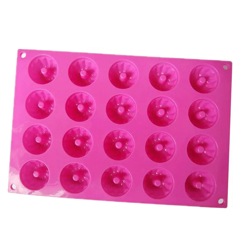 20-Cavity Silicone Chocolate Mold – 3D Mini Chiffon Fondant Cake & Pudding Mold, Oven Safe to 230°C