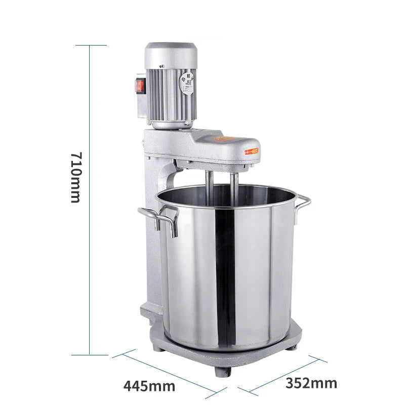 LZHZXY JD-15 15L Commercial Stand Mixer 200W | Stainless Steel