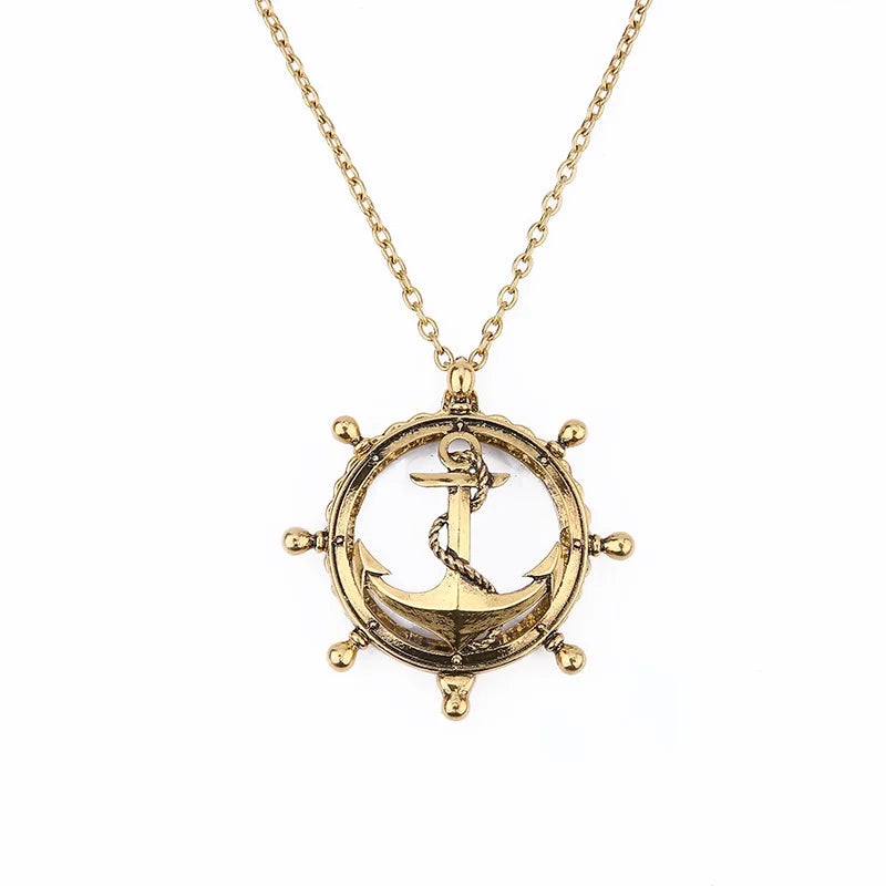 Monoculo Vintage Chain Magnifying Glass Necklace Pendant Gift Metal Magnifier 2.5X Peaceful Pleasures Health and Wellness green