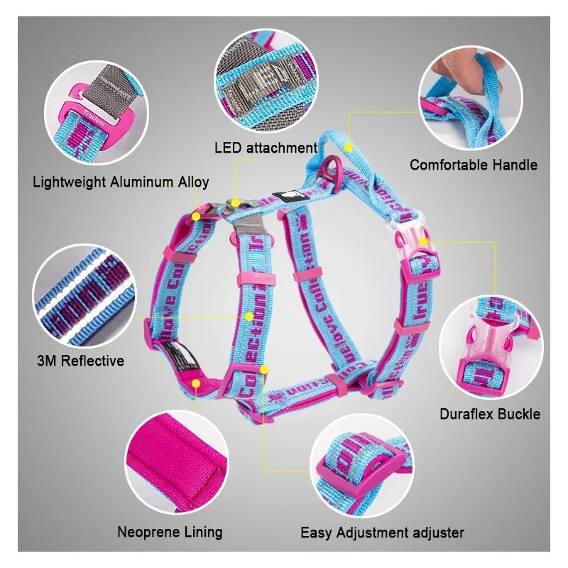 Truelove Pet Harness No Pull Tactical Service Pet Lift Breathable Mesh Reflective Sport Padded Dog Harness Vest TLH6172 Peaceful Pleasures Health and Wellness