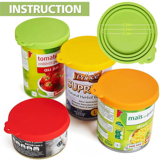 3-in-1 Silicone Can Lids – Reusable Food & Pet Can Covers Silicone Can Lids Peaceful Pleasures Health and Wellness