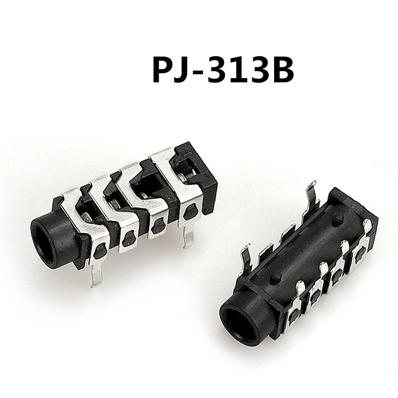 10pcs Headphone Jack 3.5mm PJ PJ313 PJ320 PJ325 PJ326 PJ327 PJ358 PJ392 PJ342 Audio and Video Female Dual Channel Stereo Jack Peaceful Pleasures Health and Wellness PJ-313B