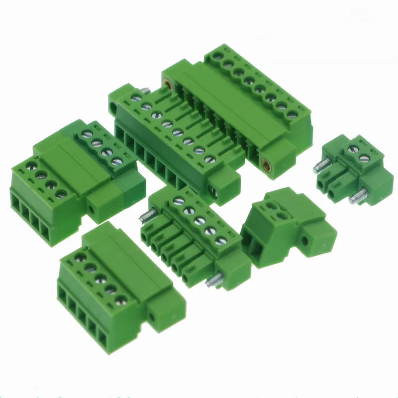 5Sets 15EDG 3.81 2/3/4/5/6/7/8-16 Pin Right Angle Screw Terminal Block Connector 3.81MM Pitch Plug + Pin Header Socket 2p 3p-8p Peaceful Pleasures Health and Wellness