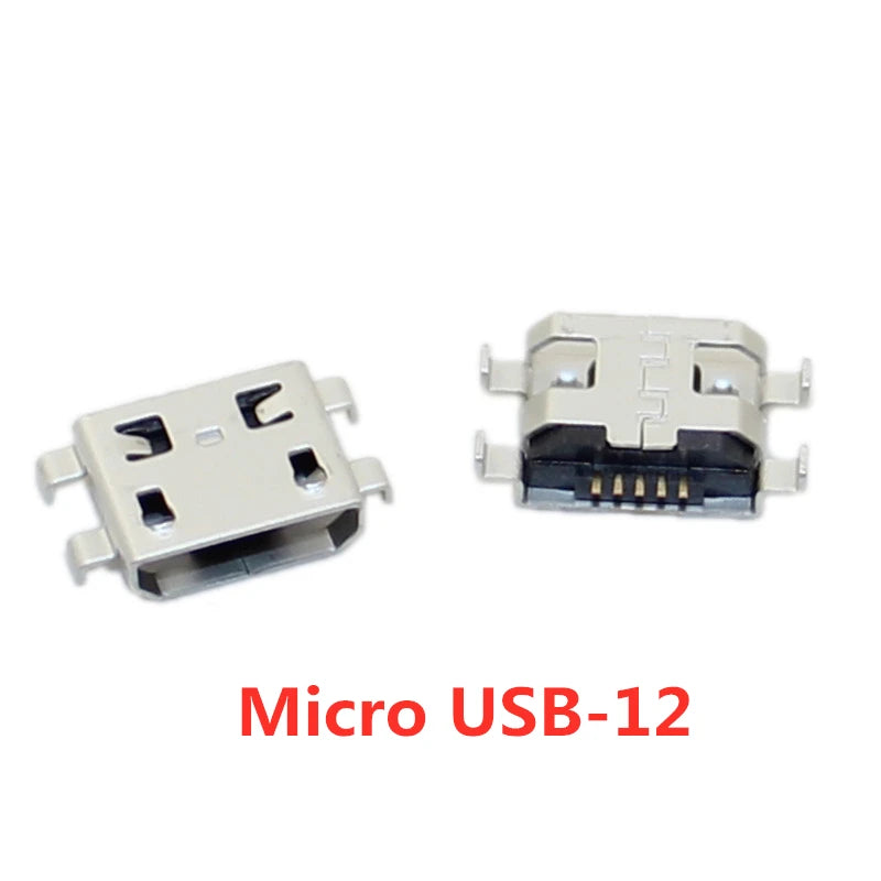 10pcs/Lot Micro USB 5 Pin SMT Socket Connector Type B Female Placement SMD DIP USB Charging Connectors Peaceful Pleasures Health and Wellness micro usb-12 10PCS