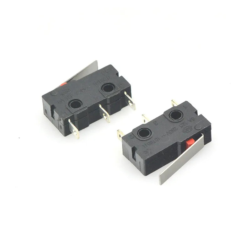 5Pcs Mini Micro Limit Switch NO NC 3P Terminals SPDT 5A 125V 250V Roller Arc lever Snap Action Push Micro switches Peaceful Pleasures Health and Wellness 16mm Lever