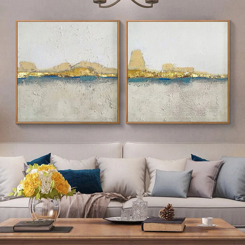 Abstract Poster Frameless 100%Handmade Canvas Oil Painting Acrylic Color Modern Popular Home Hotel Interior Wall Art Decoration Peaceful Pleasures Health and Wellness