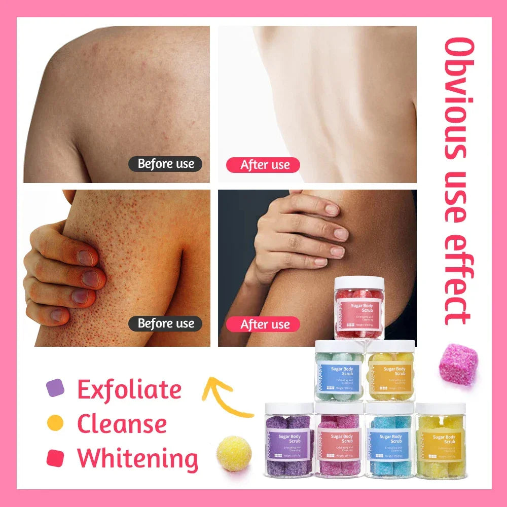 Sugar Cube Body Scrub – Exfoliating Bath Ball Peaceful Pleasures Health and Wellness