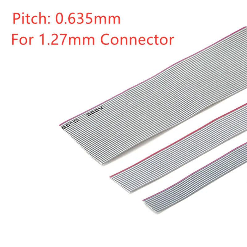 1Meter 0.635mm Pitch Grey Flat Ribbon Cable For IDC FC 1.27MM Connector 10P/14P/16P/20P/40P 30AWG Wire Peaceful Pleasures Health and Wellness 20P