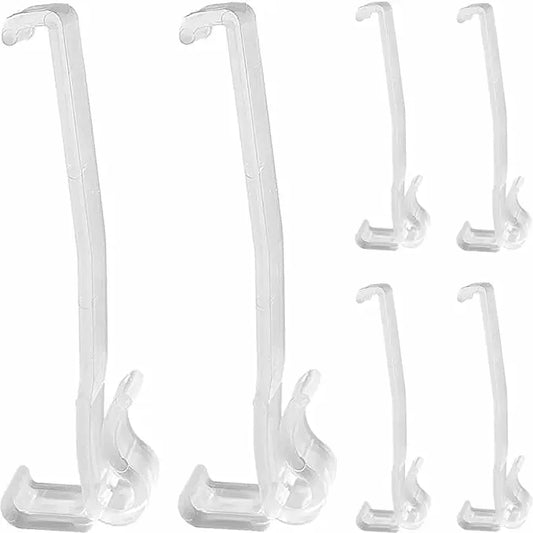 Valance Clips 6pcs 3-1/4'' Window Blinds Hidden Clip Clear Plastic for Horizontal Blinds Valance Retainer Holder Peaceful Pleasures Health and Wellness Default Title