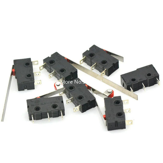 5Pcs Mini Micro Limit Switch NO NC 3P Terminals SPDT 5A 125V 250V Roller Arc lever Snap Action Push Micro switches Peaceful Pleasures Health and Wellness