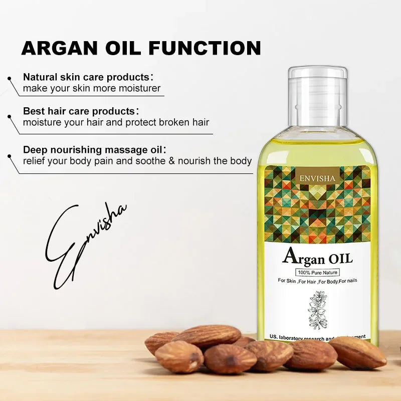 ENVISHA Body & Hair Oil – Argan, Jojoba, Castor & Coconut Body Oil Peaceful Pleasures Health and Wellness