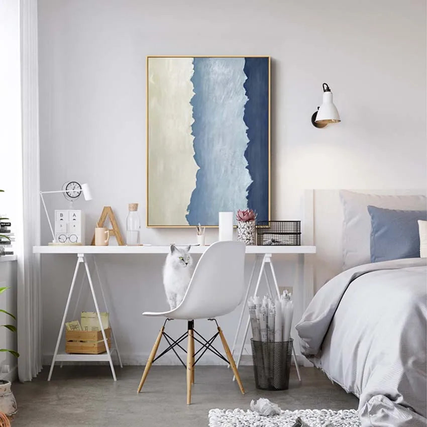 modern art paintings decorative wall painting canvas 100% manual oil painting for living room hotel restaurant hanging painting Peaceful Pleasures Health and Wellness
