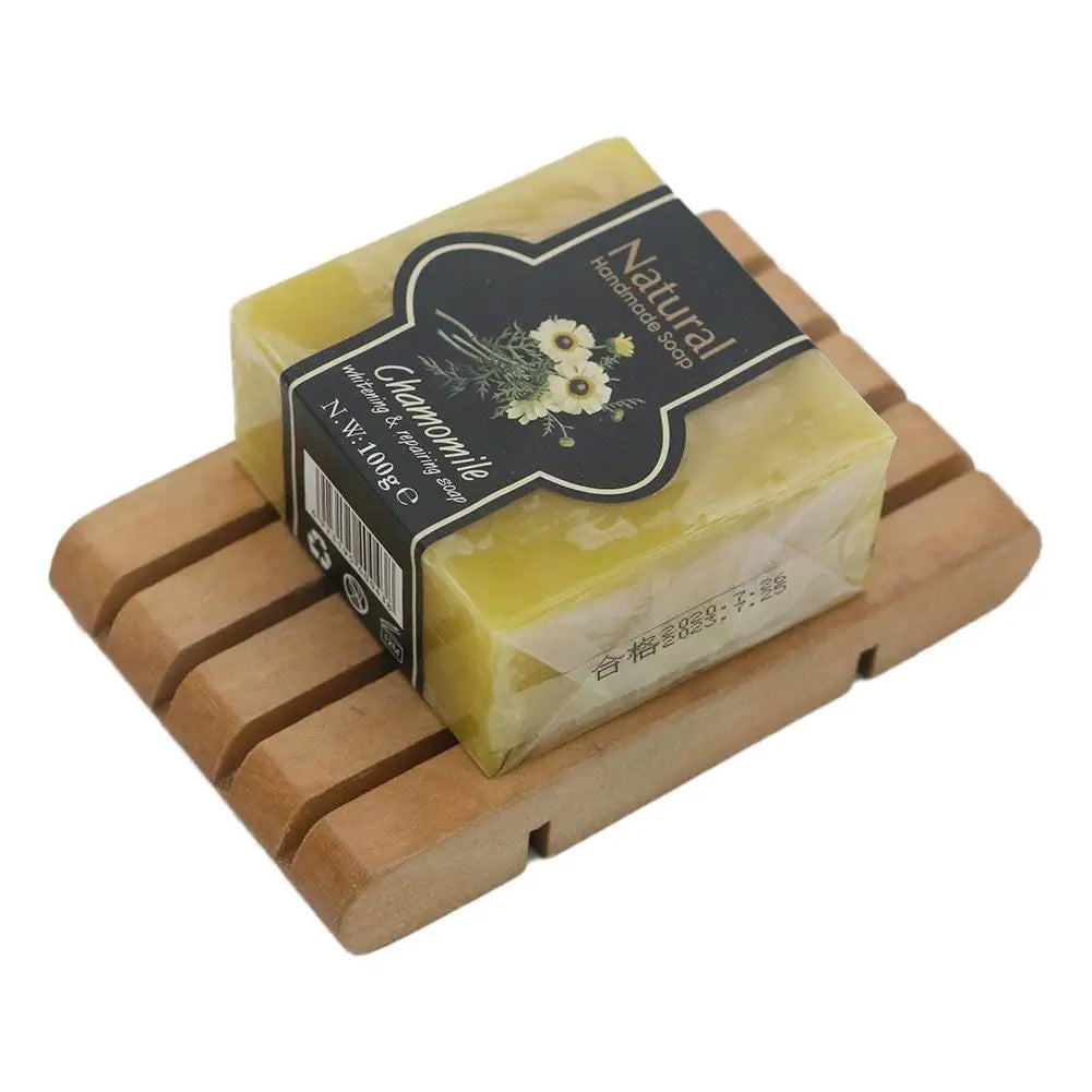 Natural Handmade Soap – Bamboo Charcoal, Chamomile & Volcanic Mud