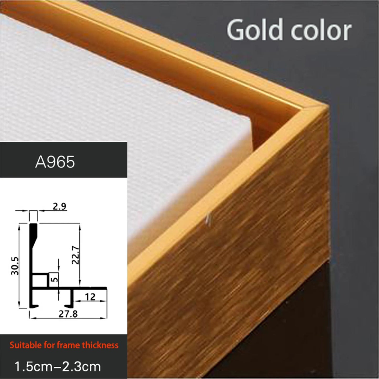 Canvas Floating Frame DIY Set Metal Gold Large Floating Frame Wall Painting Oil Painting Artwork Home Decoration Peaceful Pleasures Health and Wellness