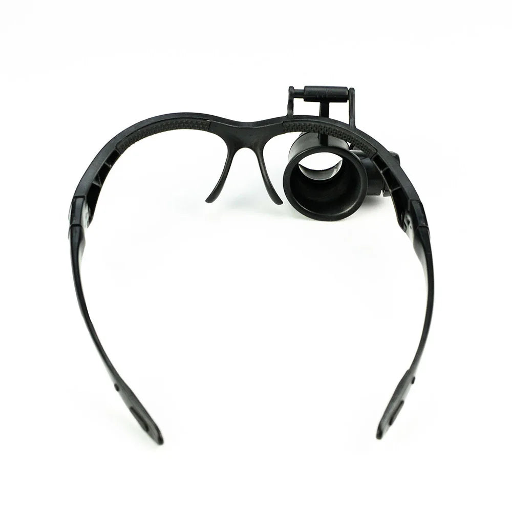 Headband Magnifying Glasses 10X 15X 20X 25X Loupe with Led Monocular Eye Mask Magnifying Glass Replaceable Lens Peaceful Pleasures Health and Wellness
