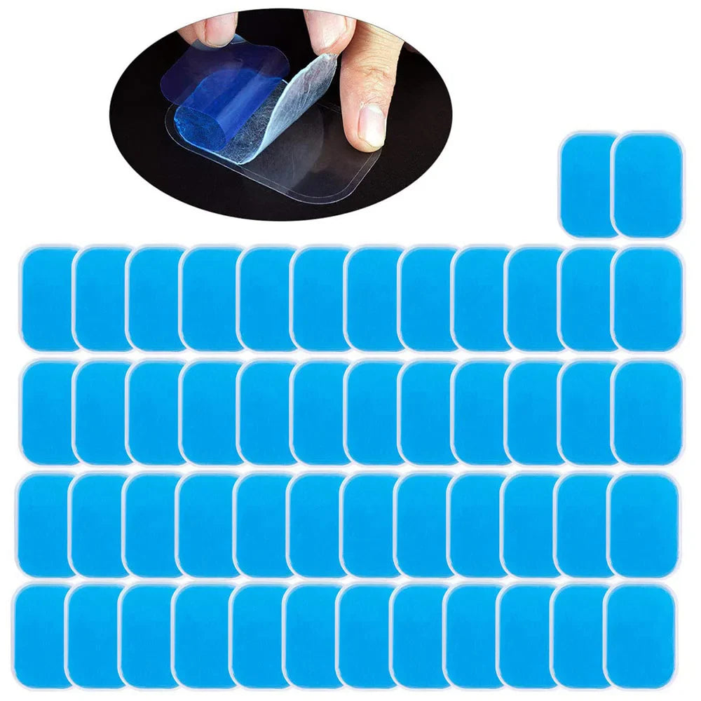 50-Pack EMS Gel Pad Replacements for ABS & Muscle Stimulator