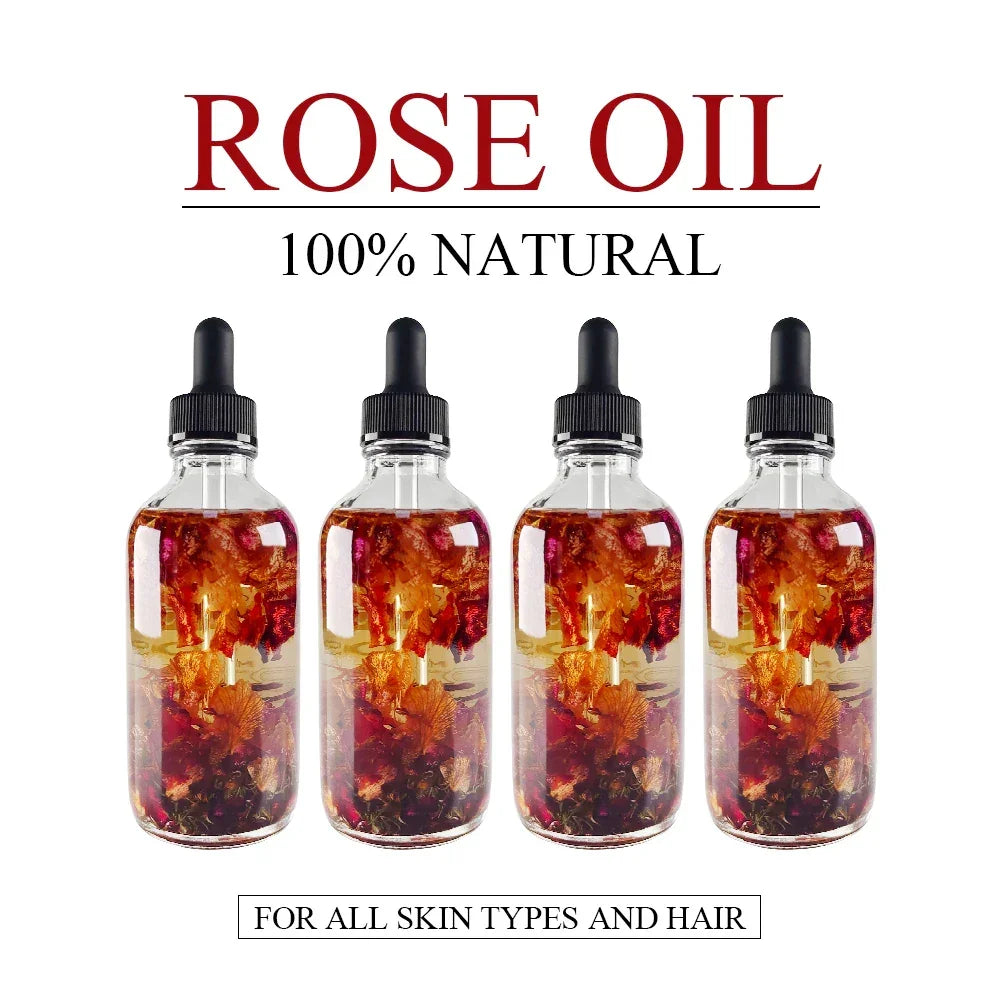 ENVISHA Rose Body Oil – SPA Massage & Moisturizing Essential Oil Peaceful Pleasures Health and Wellness