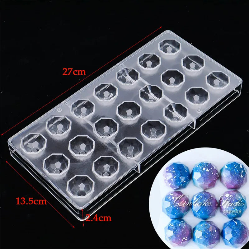 3D Polycarbonate Chocolate Bar Mold Tray | Heat-Safe DIY Candy & Pastry Baking Mold
