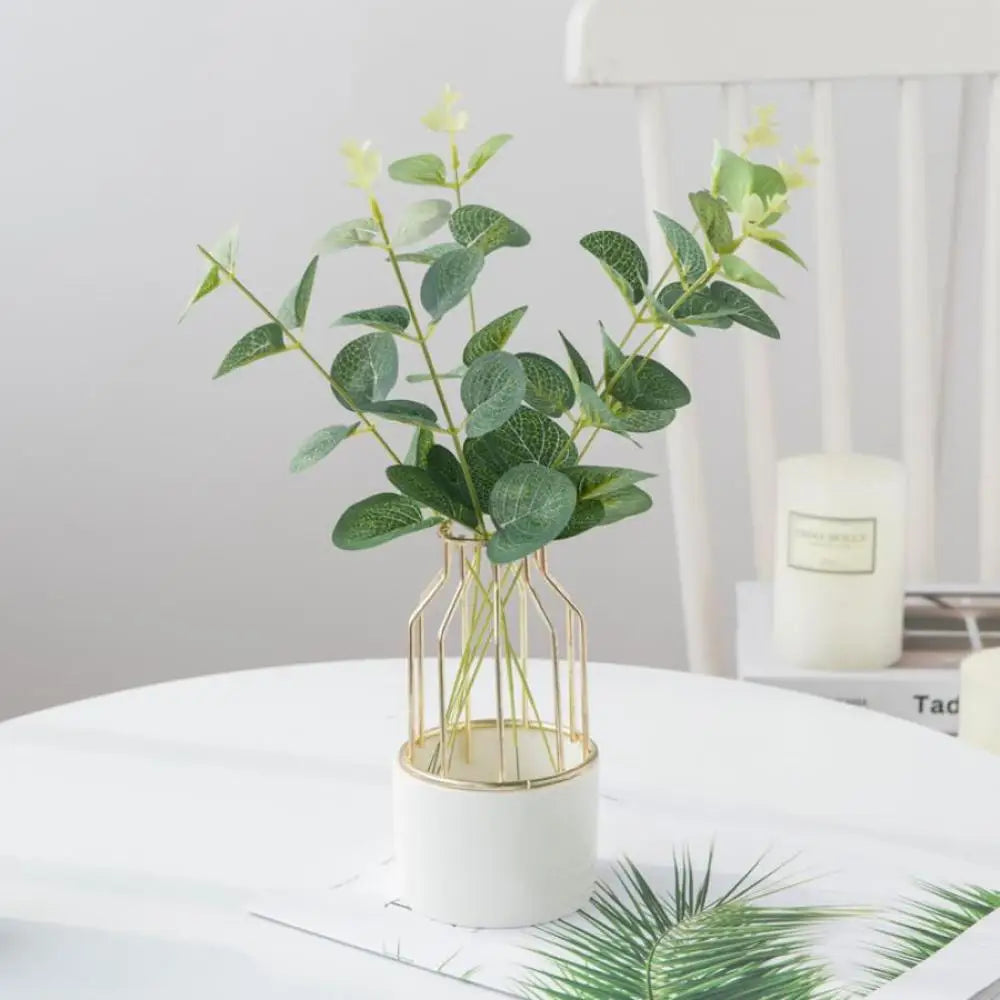 Artificial Eucalyptus Stems – Silk Faux Leaves for Home & Wedding