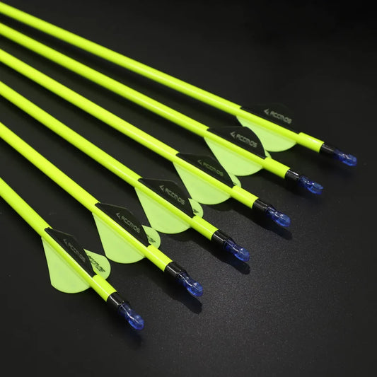 Spine 600 Mixed Carbon Arrow Yellow White Recurve Compound Bows Peaceful Pleasures Health and Wellness