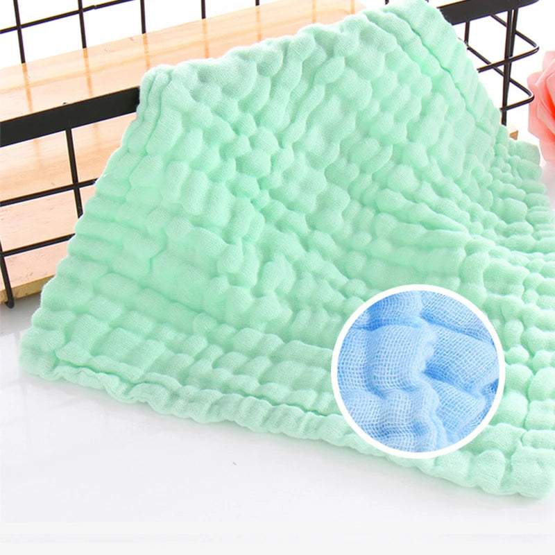 6-Layer Muslin Cotton Baby Wash Cloths – Soft & Absorbent