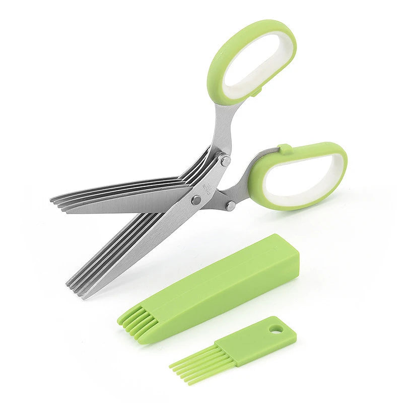 5-Layer Herb & Scallion Scissors | Stainless Steel Shears