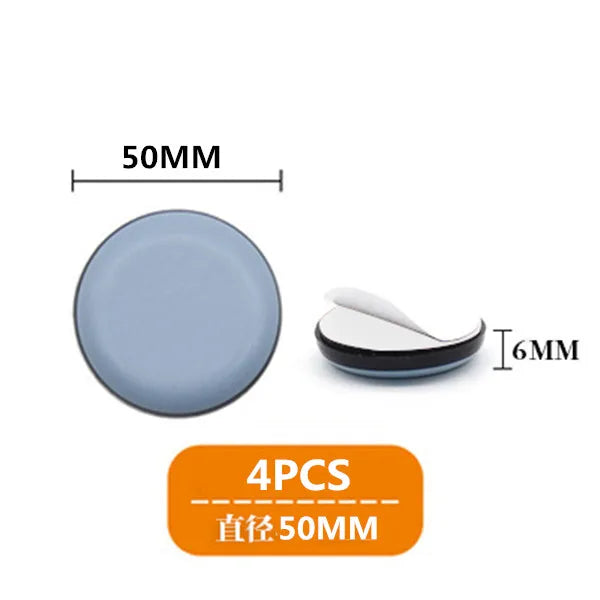 4-Pack Self-Adhesive Rubber Floor Protector Pads – Furniture Glides