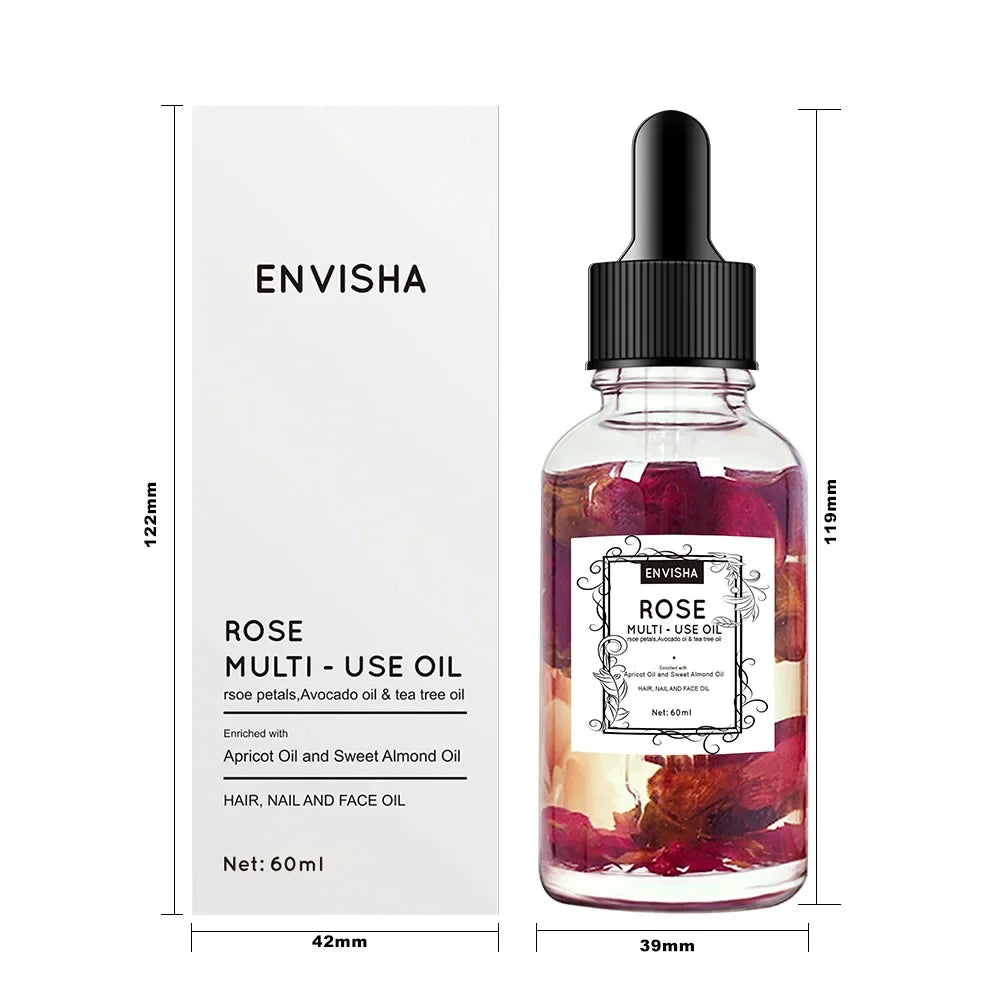 ENVISHA Natural Rose Essential Oil – Anti-Aging & Moisturizing Facial Oil Peaceful Pleasures Health and Wellness