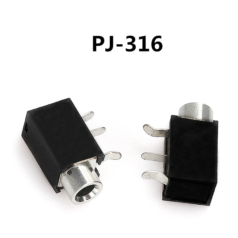 10pcs Headphone Jack 3.5mm PJ PJ313 PJ320 PJ325 PJ326 PJ327 PJ358 PJ392 PJ342 Audio and Video Female Dual Channel Stereo Jack Peaceful Pleasures Health and Wellness PJ-316