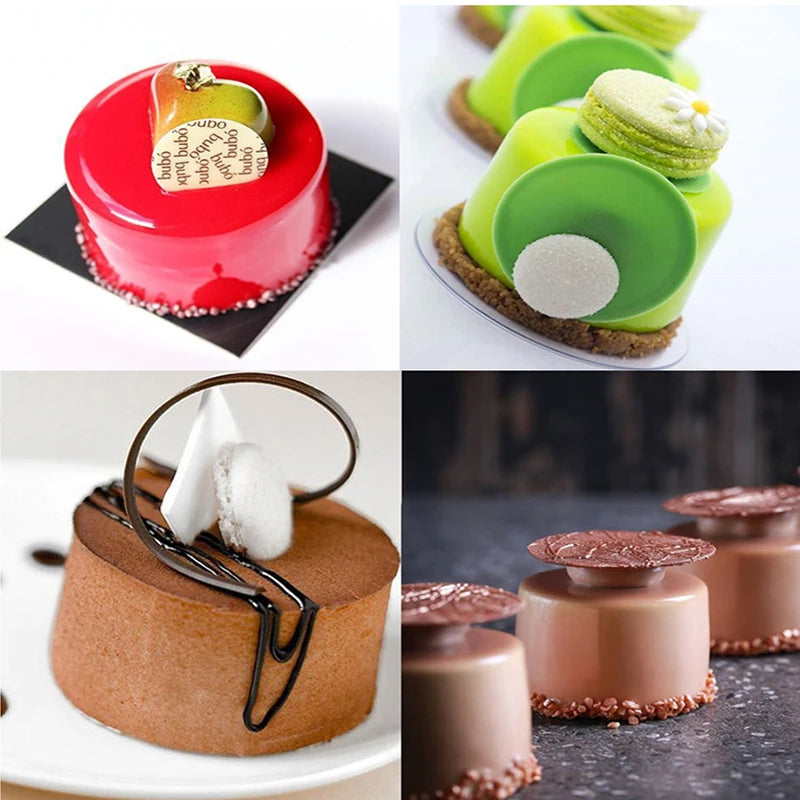 8-Cavity Round Silicone Baking Mold – Non-Stick Muffin, Mousse, Chocolate & Jelly Mold